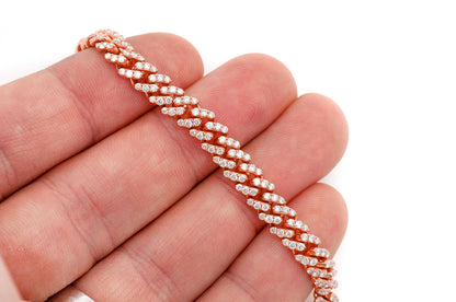 6MM MIAMI CUBAN DIAMOND BRACELET 14K SOLID GOLD 4.25CTW