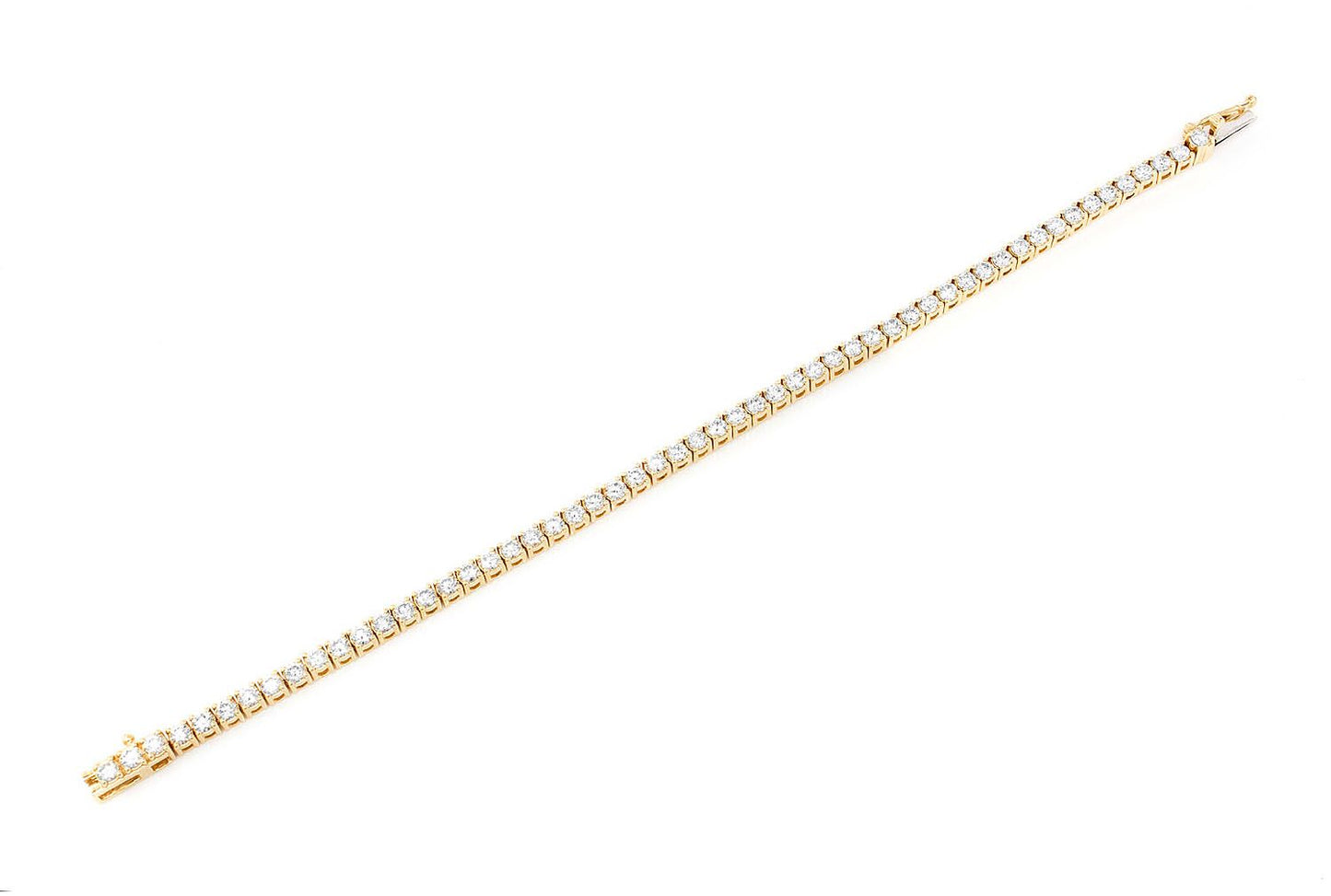 12PT PRONG SET DIAMOND TENNIS BRACELET 14K SOLID GOLD 8.25CTW