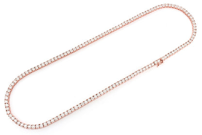 COLIER TENIS CU SET MIRACULOS DE 9PT, AUR MASIV DE 14K, 10.00CTW