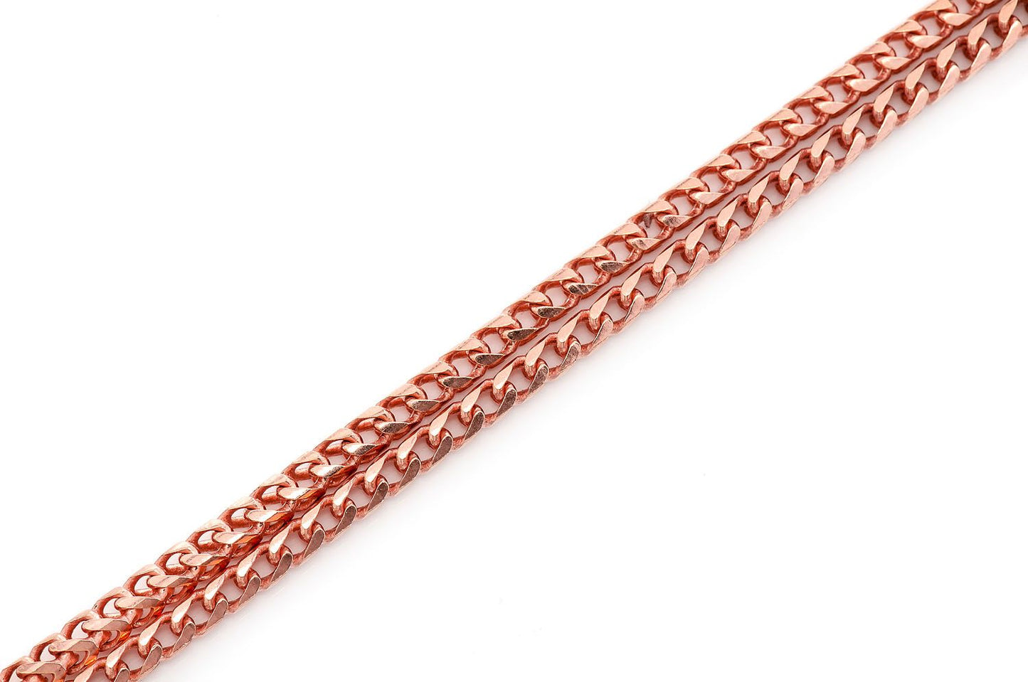 2.5MM FRANCO 14K SOLID GOLD CHAIN