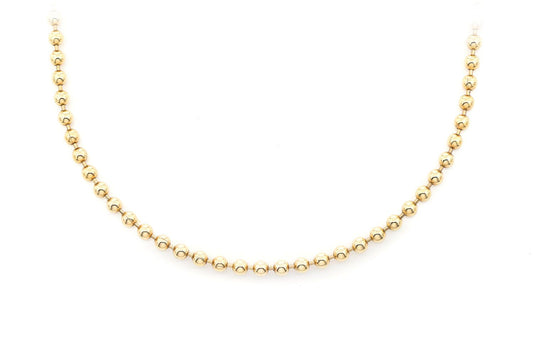 2.5MM BEAD BRACELET 14K SOLID GOLD