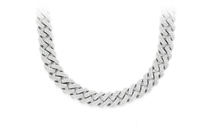 10MM MIAMI CUBAN DIAMOND NECKLACE 14K SOLID GOLD 14.00CTW