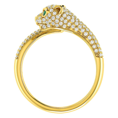 PANTHER WRAP DIAMOND RING 0.40CTW 14K SOLID GOLD