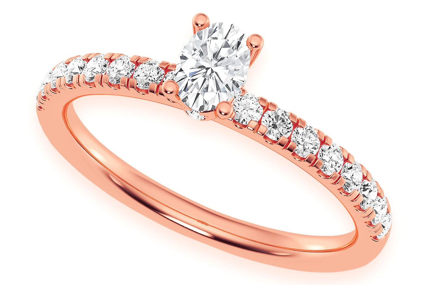 THINN - .25CT OVAL - DIAMOND ENGAGEMENT RING
