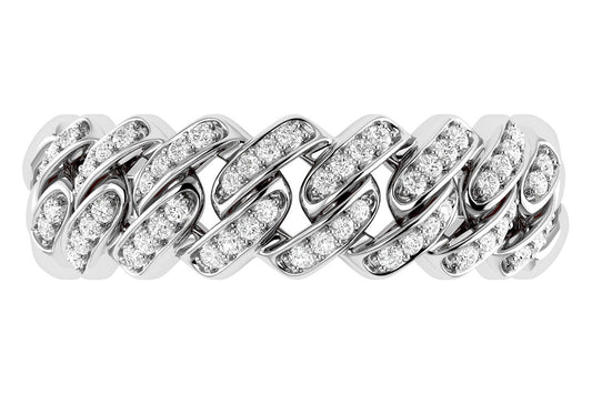 INEL CU DIAMANT CU LEGĂTURĂ CUBANEZĂ, AUR MASIV DE 14K, 0.15CT