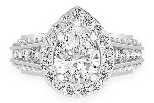 1.50CT PEAR SOLITAIRE - DIAMOND ENGAGEMENT RING