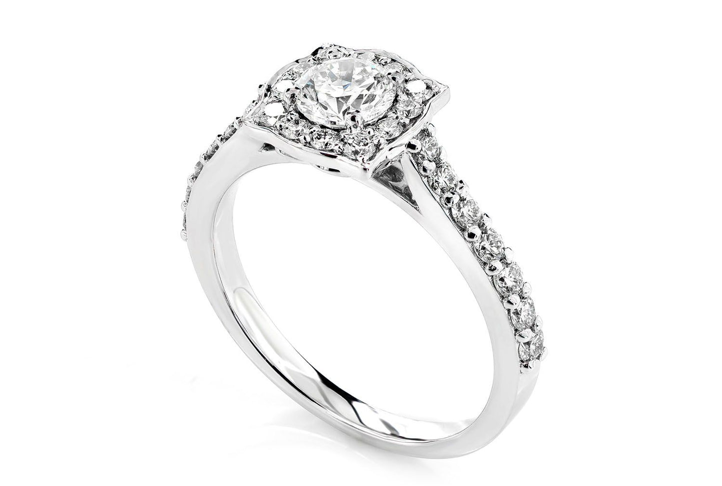 1.00CTW DOUBLE LAYER UNDER HEART - DIAMOND ENGAGEMENT RING