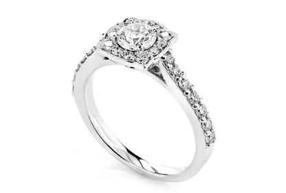 1.00CTW DOUBLE LAYER UNDER HEART - DIAMOND ENGAGEMENT RING