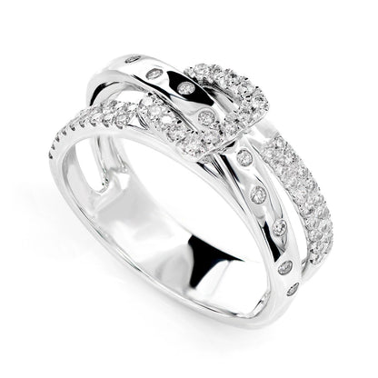 INEL CU CATARĂ DE CUREA CU DIAMANT ȘI TIJĂ DESPĂRȚITĂ, AUR MASIV DE 14K, 0.50CT