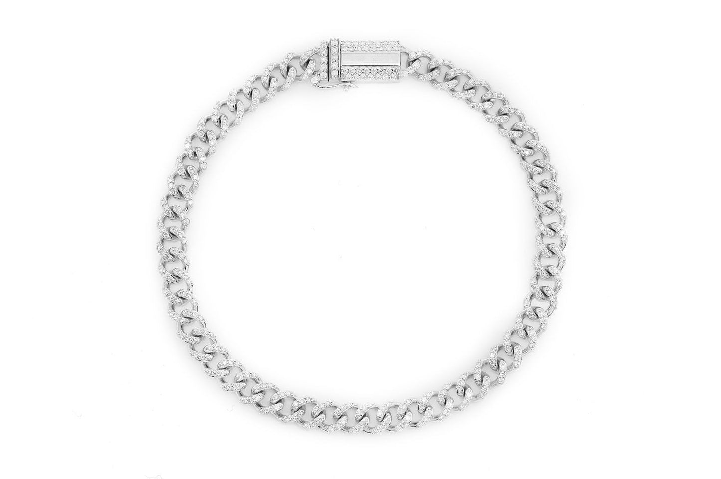 5MM MIAMI CUBAN DIAMOND BRACELET 14K SOLID GOLD 1.50CTW