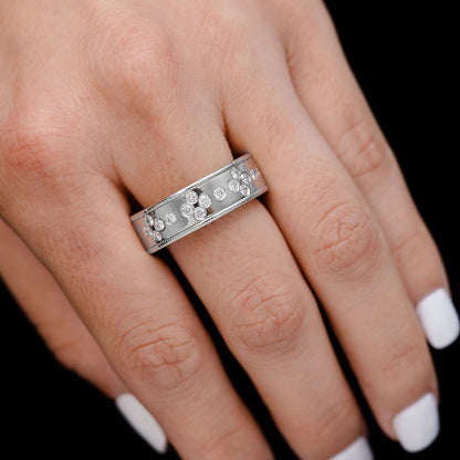 INEL ȚIGAN CU SET DE GRĂMÂNĂ, AUR MASIV DE 14K, 0.70CT