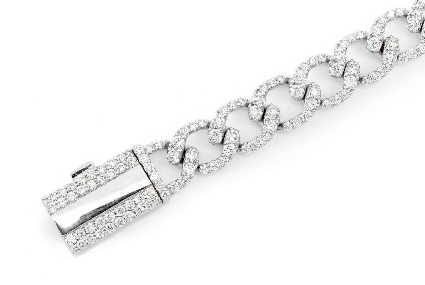 8MM ELONGATED MIAMI CUBAN DIAMOND BRACELET 14K SOLID GOLD 6.25CTW
