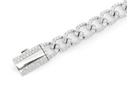 8MM ELONGATED MIAMI CUBAN DIAMOND BRACELET 14K SOLID GOLD 6.25CTW