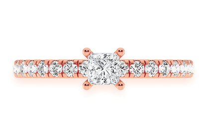 THINN - .25CT PRINCESS CUT - DIAMOND ENGAGEMENT RING