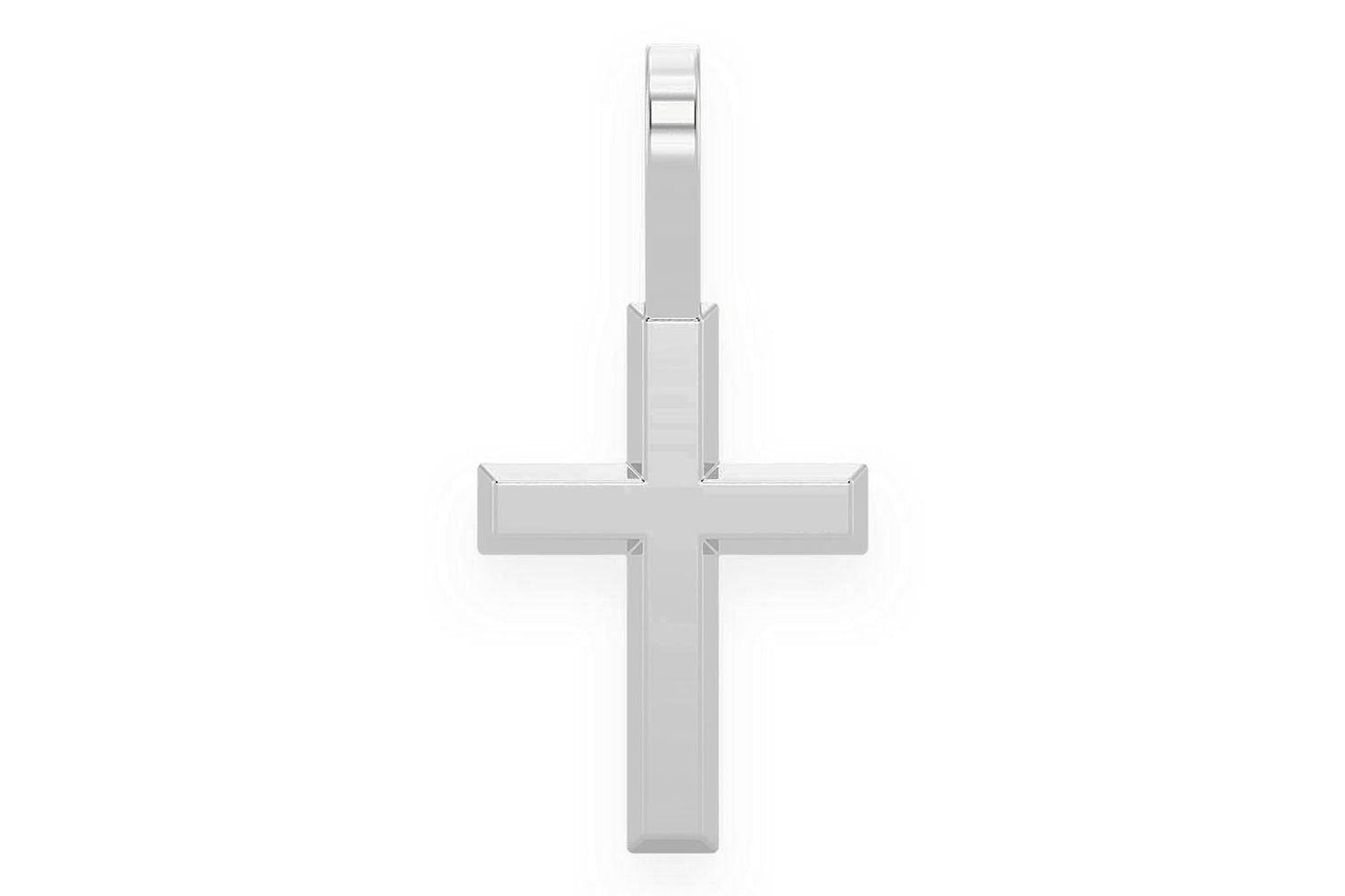 ANGLED CROSS PENDANT 14K SOLID GOLD