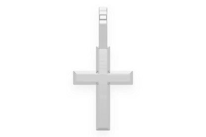 ANGLED CROSS PENDANT 14K SOLID GOLD