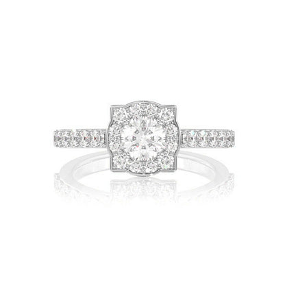 1.00CTW DOUBLE LAYER UNDER HEART - DIAMOND ENGAGEMENT RING