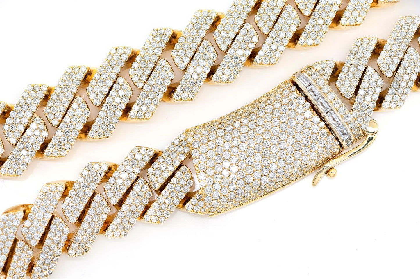 20MM RAISED PRONG MIAMI CUBAN DIAMOND NECKLACE 14K SOLID GOLD 60.00CTW