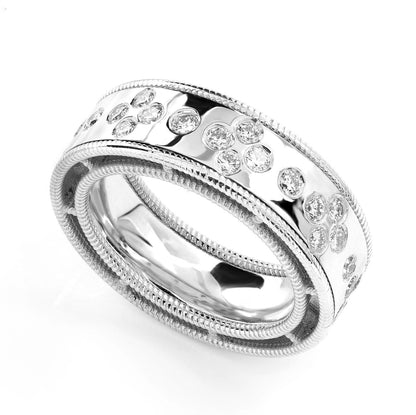 INEL ȚIGAN CU SET DE GRĂMÂNĂ, AUR MASIV DE 14K, 0.70CT