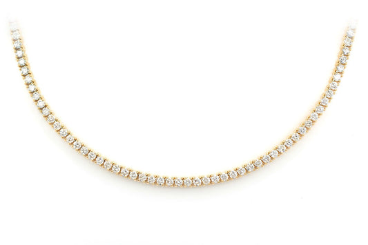 DIAMOND TENNIS NECKLACE SOLID GOLD 2.85CTW