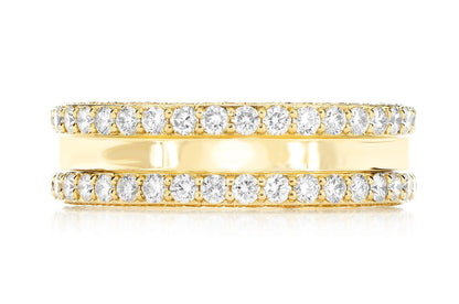 Verighetă Eternity cu Diamante, Aur Masiv de 14K, 3.75 ct