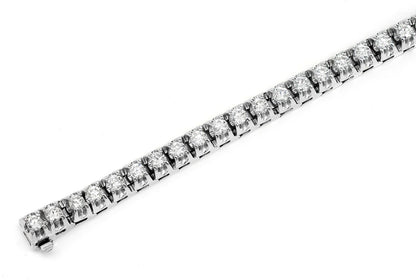 ELEVATED PRONG SET DIAMOND TENNIS BRACELET 14K SOLID GOLD 4.75CTW