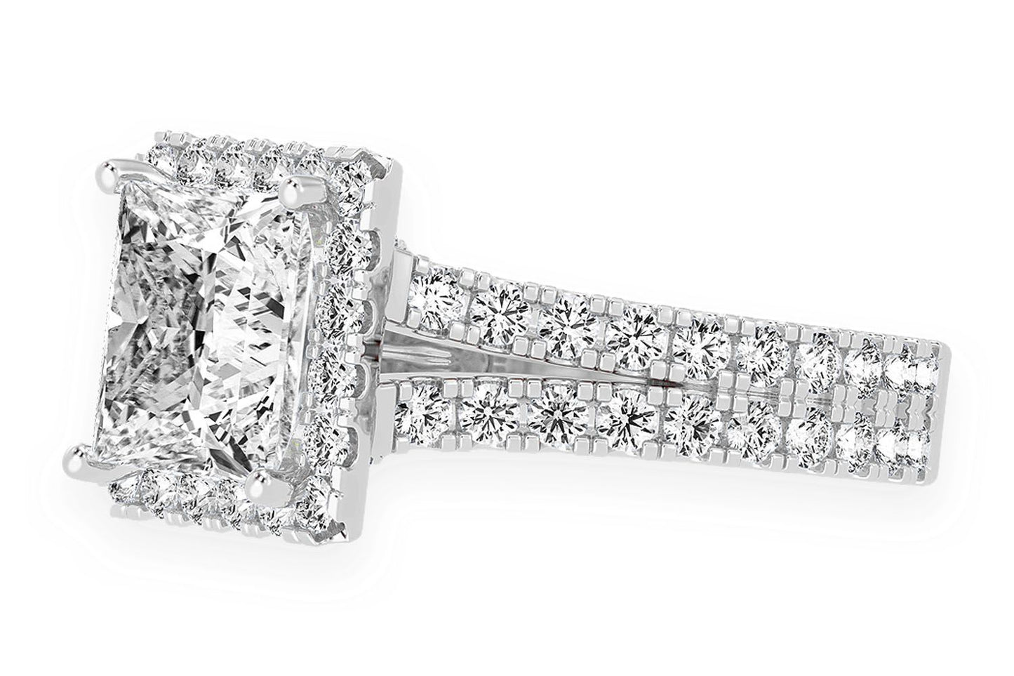 SPHINX - 3.00CT PRINCES CUT - DIAMOND ENGAGEMENT RING