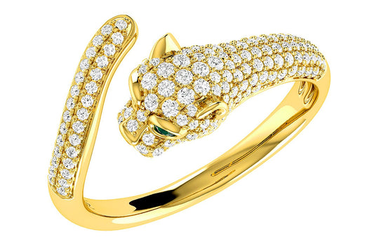 PANTHER WRAP DIAMOND RING 0.40CTW 14K SOLID GOLD