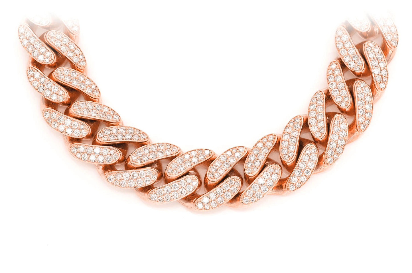 14MM MIAMI CUBAN LINK DIAMOND NECKLACE 14K SOLID GOLD 24.00CTW