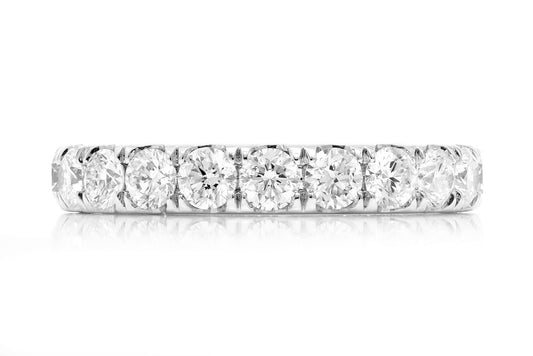 ETERNITY DIAMOND BAND RING 14K SOLID GOLD 1.85CTW