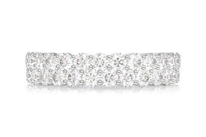 2 ROW PRONG SET BAND 14K SOLID