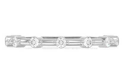 9 STONE STACKABLE DIAMOND BAND RING 14K SOLID GOLD 0.25CTW