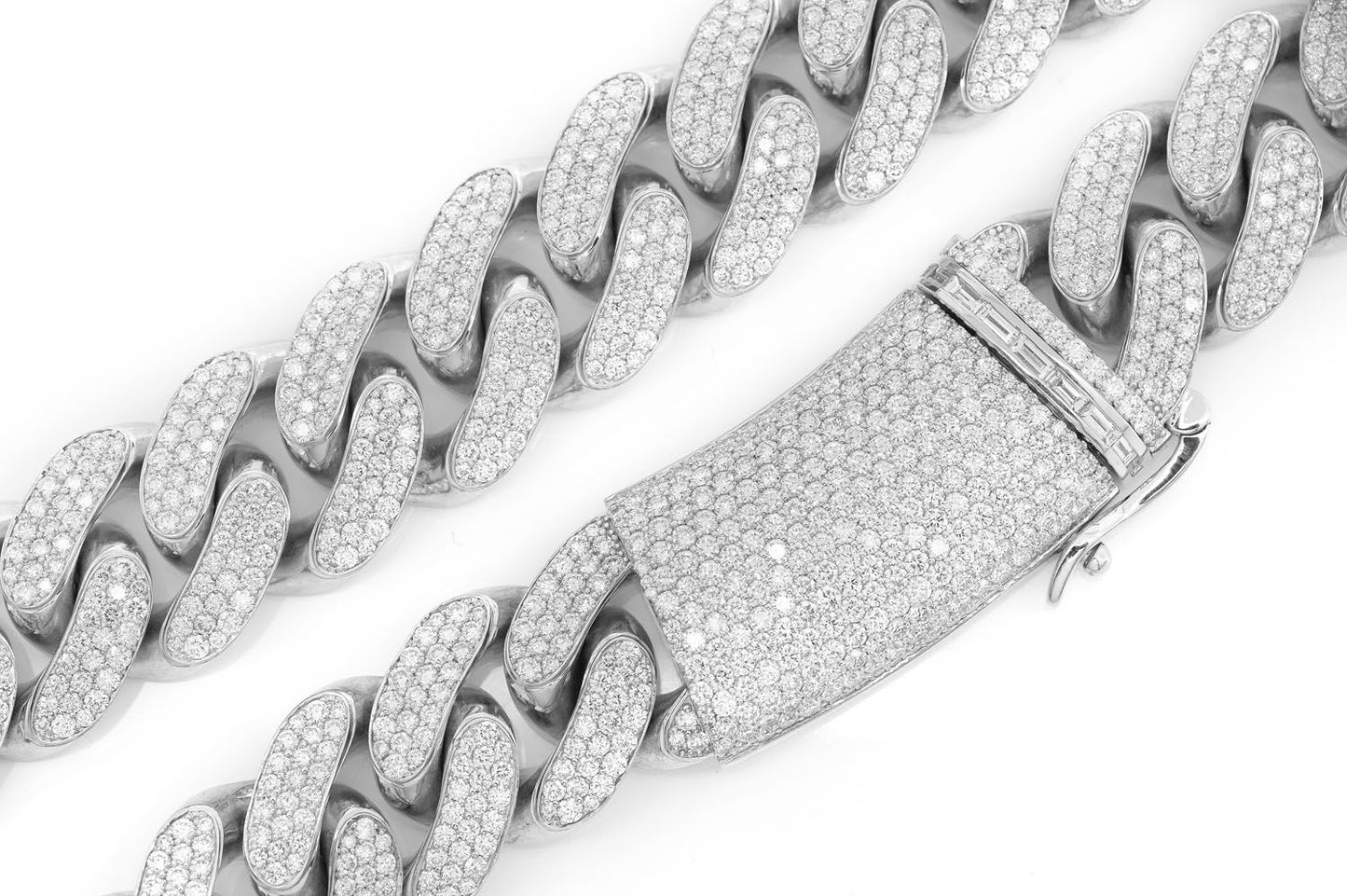 20MM MIAMI CUBAN LINK DIAMOND NECKLACE 14K SOLID GOLD 41.00CTW