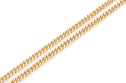 LANȚ DIN AUR MASIV 14K, MIAMI CUBAN, 3,5 MM