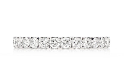 Inel cu diamant ETERNITY, aur masiv de 14K, 1,25 ct
