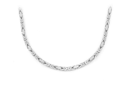 3MM BYZANTINE SOLID GOLD CHAIN 14K