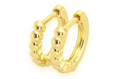 CERCEI ICEBUGS BUBBLES HUGGIE HOOP DIN AUR MASIV DE 14K