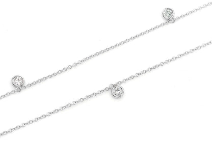 COLIER CU PICATĂ STATION BEZEL, AUR MASIV DE 14K, 0.60CT