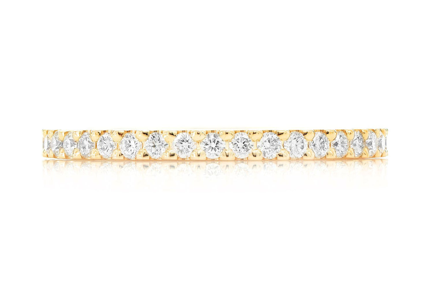 Inel cu diamant ETERNITY, aur masiv de 14K, 0.50 ct