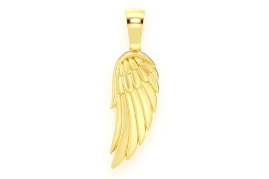 ANGEL WING PENDANT 14K SOLID GOLD