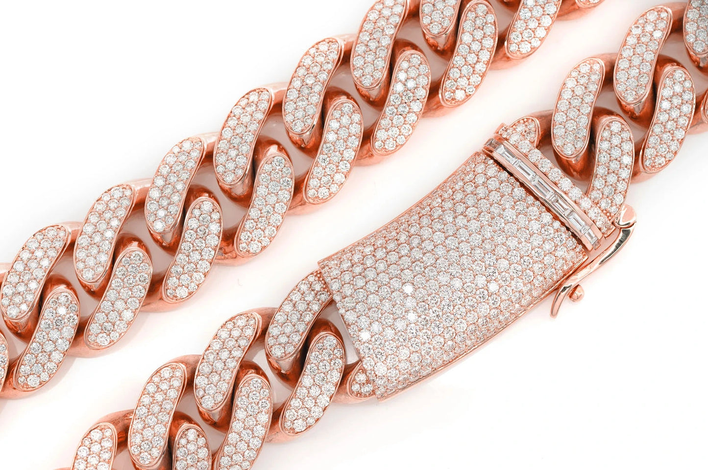 22MM MIAMI CUBAN LINK DIAMOND NECKLACE 14K SOLID GOLD 59.65CTW