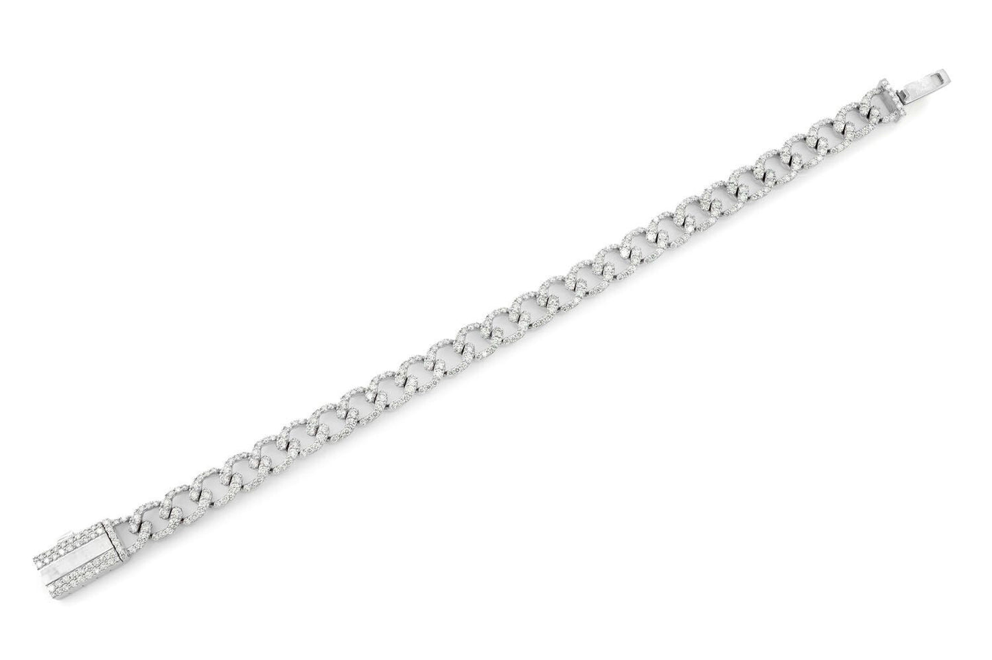 8MM ELONGATED MIAMI CUBAN DIAMOND BRACELET 14K SOLID GOLD 6.25CTW